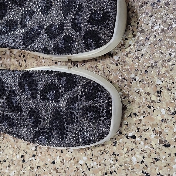 INC Rhinestone Leopard Slip On Sneakers "Kalama" Size 9 - Picture 5 of 8